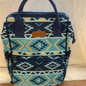 Wrangler Geometric Backpack - Blue and Yellow